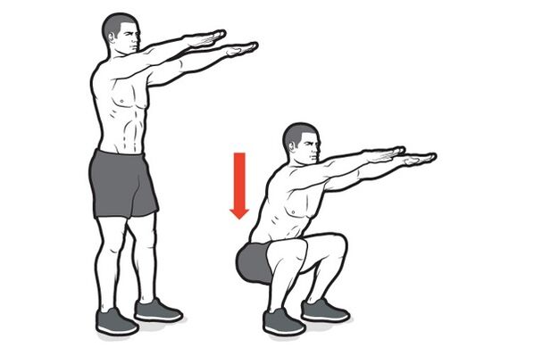 Deep squat for good power